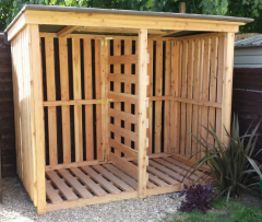 Large exterior Log Stores made to order in Gloucestershire