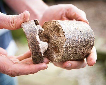 Hotmax briquettes break down easily