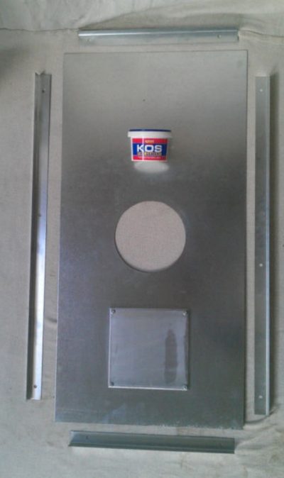 Register Plate with single sweep access hatch